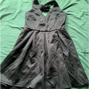 Black semi formal dress asos size 18